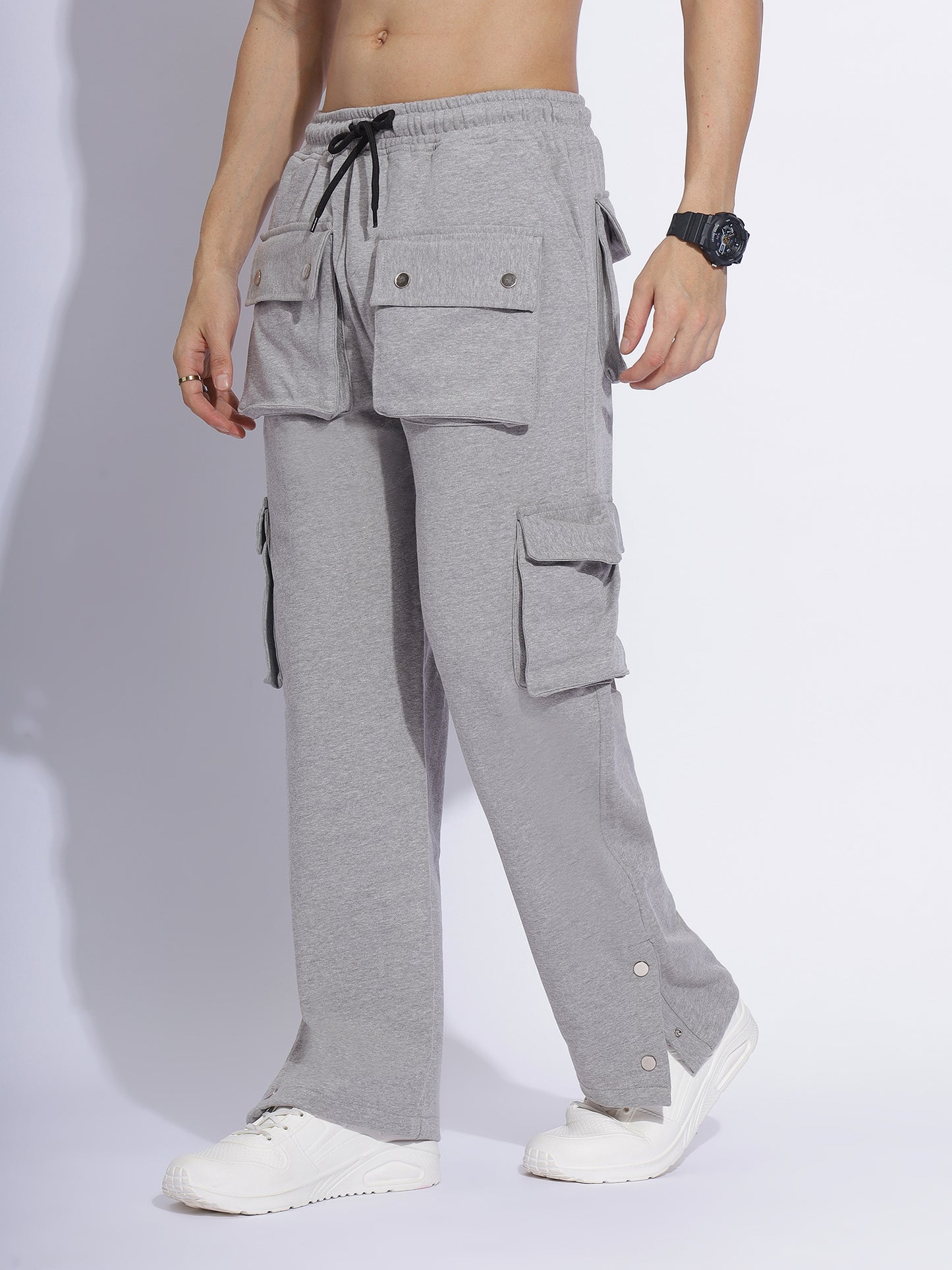 Baggy Fit Track Pants with Utility Pockets – Vintage Drip