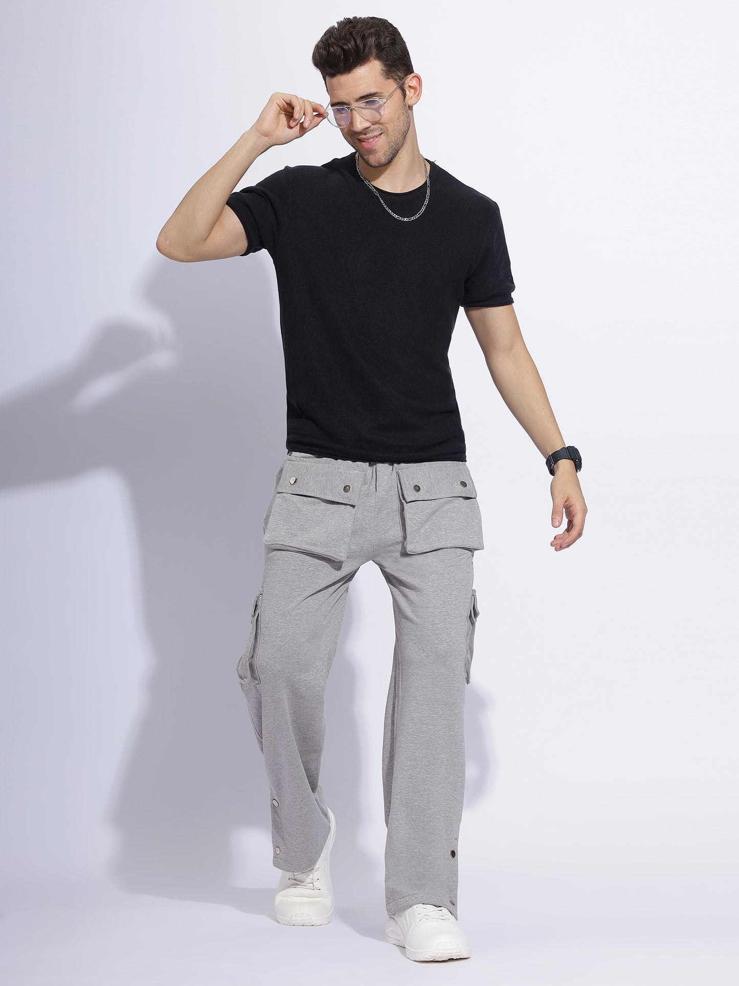 Baggy Fit Track Pants with Utility Pockets – Vintage Drip