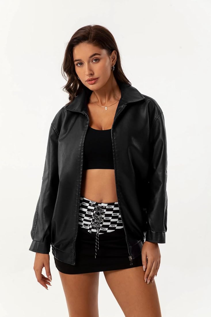 Classic Black Leather jacket by Vintage Drip