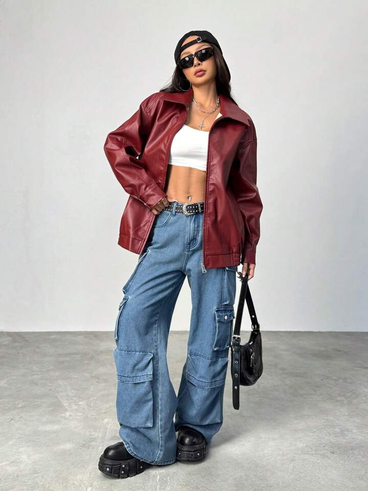 Stylish Leather Jacket for Winter by Vintage Drip