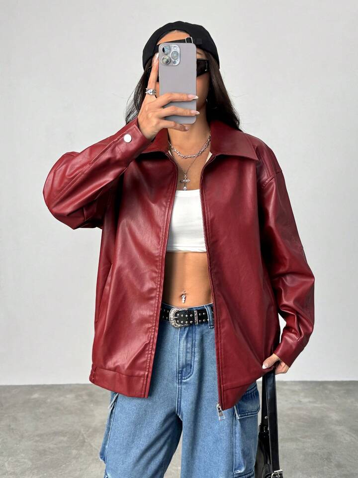 Stylish Leather Jacket for Winter by Vintage Drip