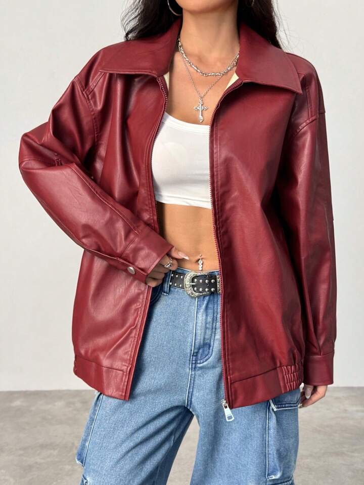 Stylish Leather Jacket for Winter by Vintage Drip