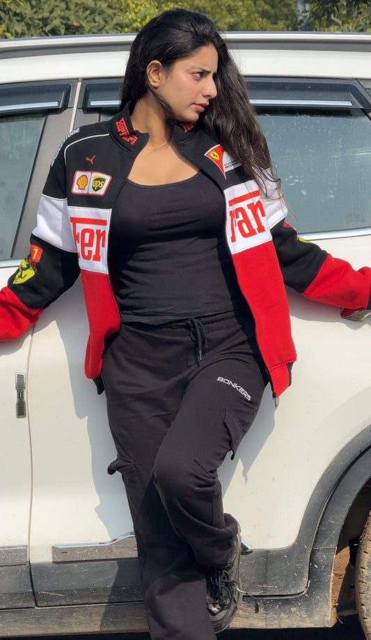 Ferrari F1 Racing Jacket – Vintage Drip Design for Ultimate Comfort and Style