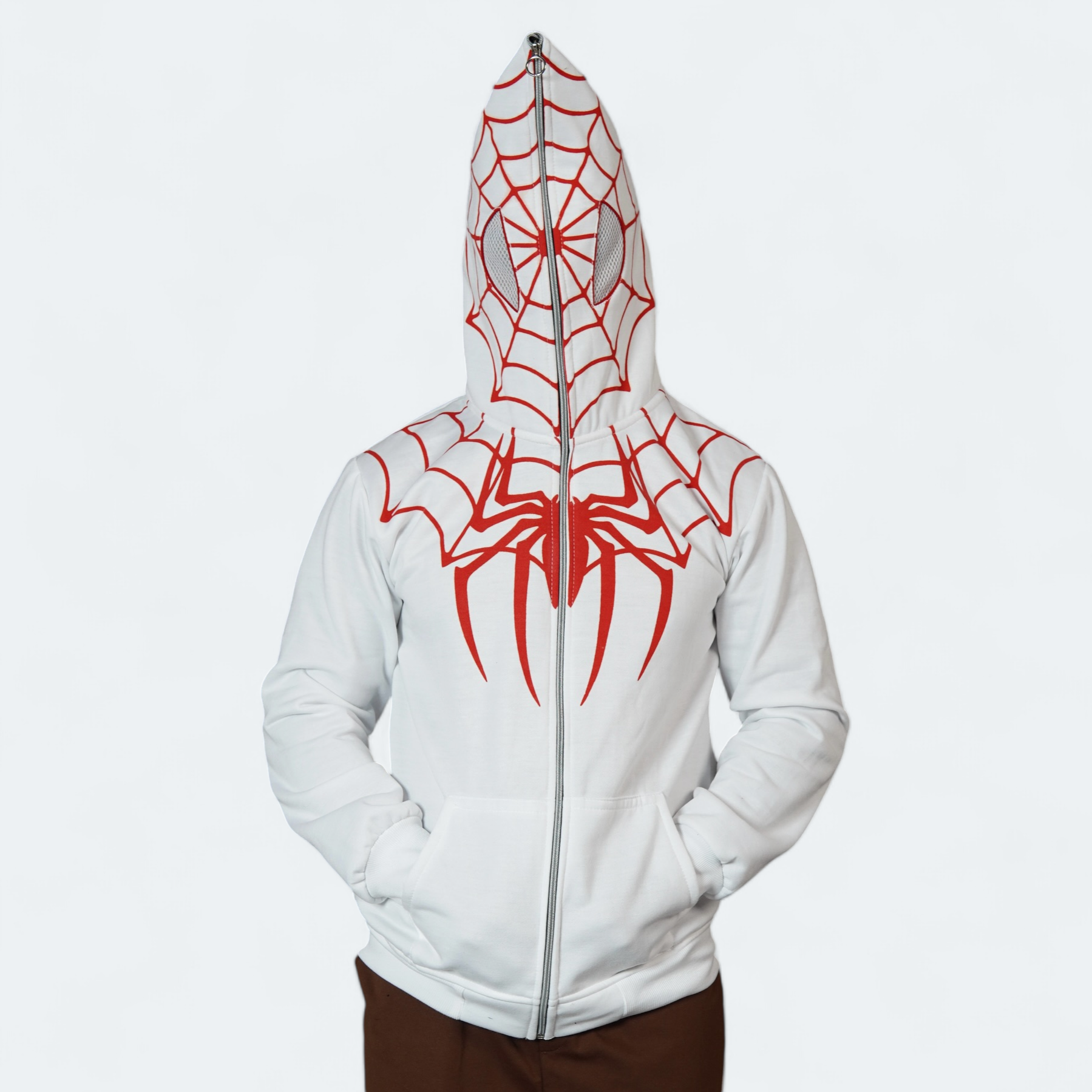 Spiderman white spider hoodie clearance