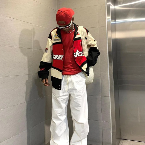 Black Air Motorsports Racing Jacket Premium Turbo at vintageDrip