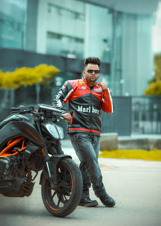 Marlboro Leather Racing Jacket Style By Vintage Drip