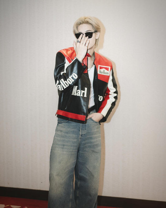 Marlboro F1 Leather Jacket – Iconic Black Design and Premium Quality