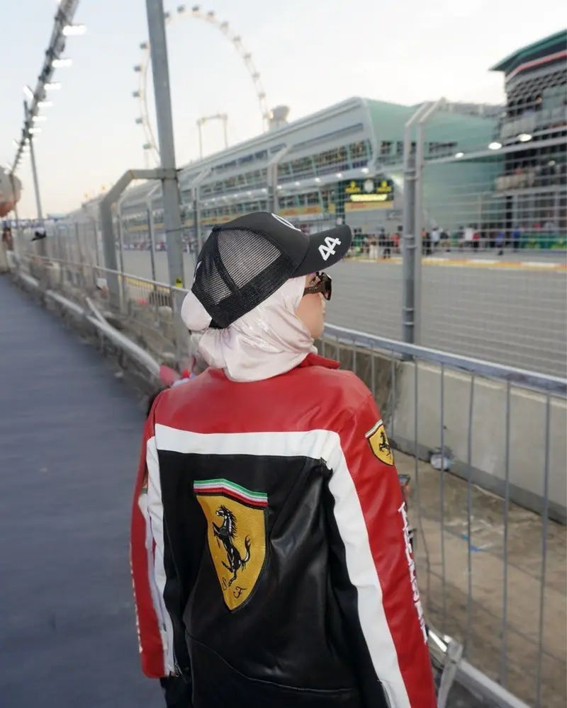 Ferrari F1 Leather Jacket – Streetwear-Inspired Motorsport Fashion