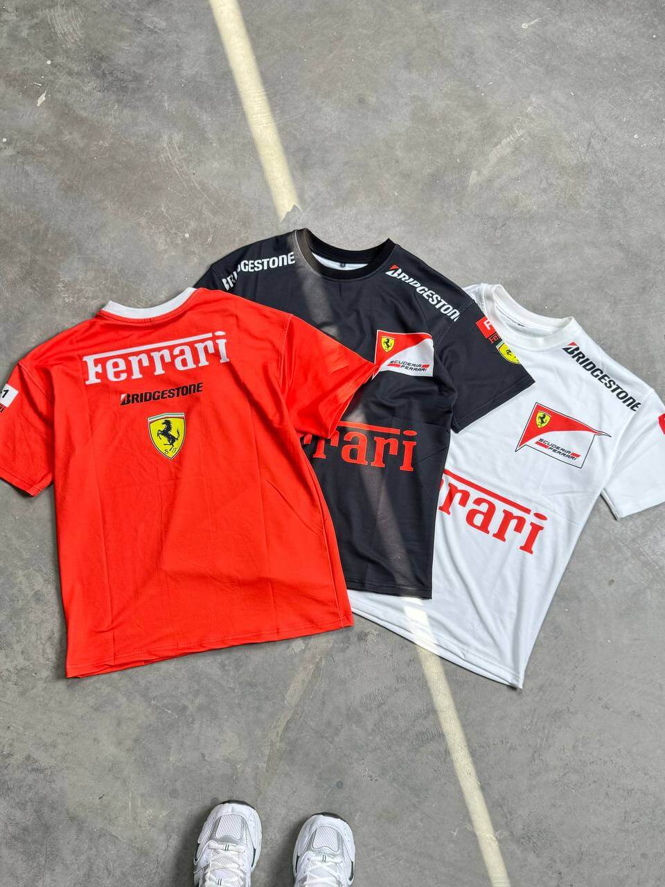 Ferrari T-shirt Streetwear style And Additional Look