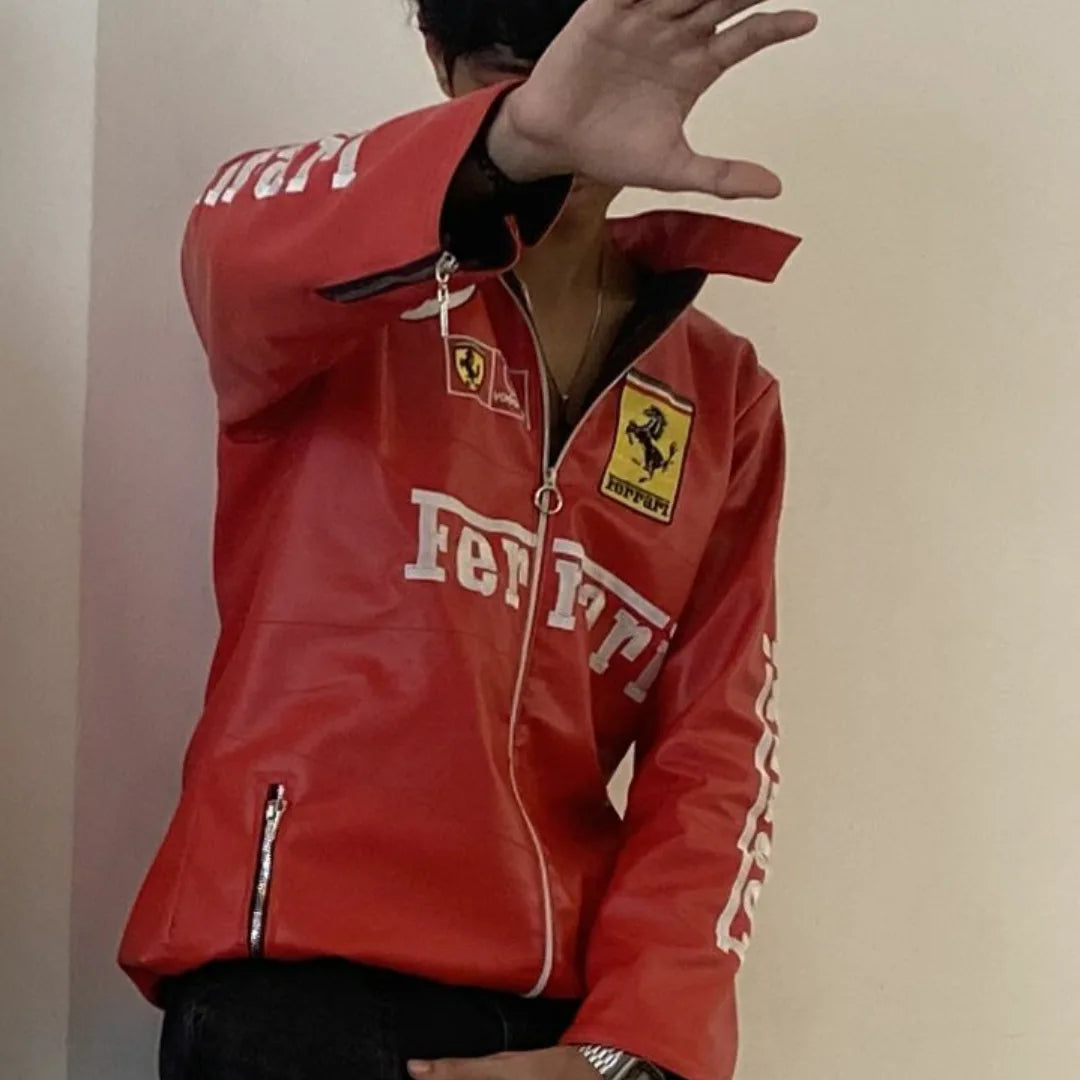 Ferrari F1 Leather Jacket – Perfect for Racing Fans