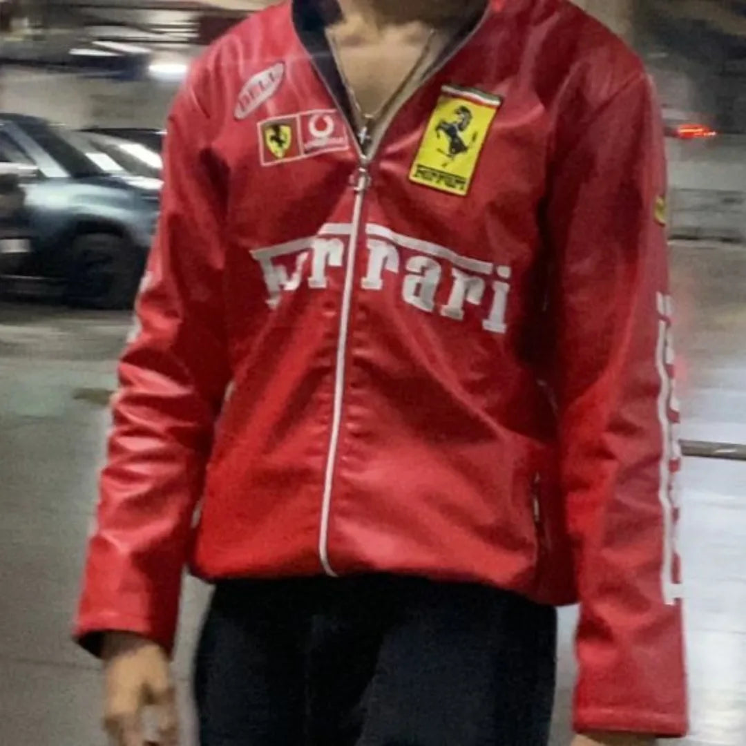 Ferrari F1 Leather Jacket – Perfect for Racing Fans