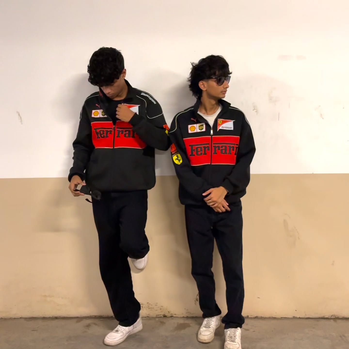 Black Ferrari Racing Jacket: Pack of 2
