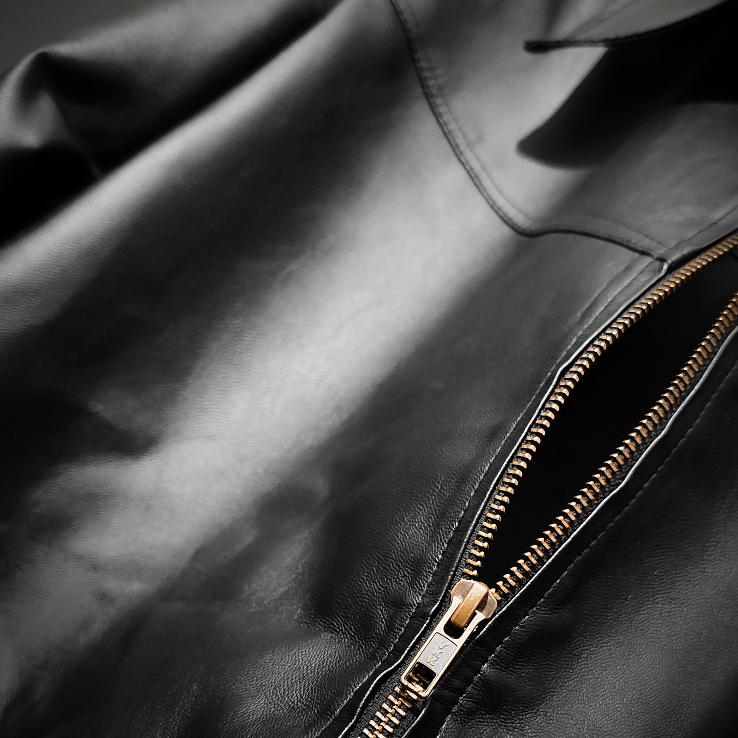 Black Leather Jacket – Classic Fit by Vintage Drip