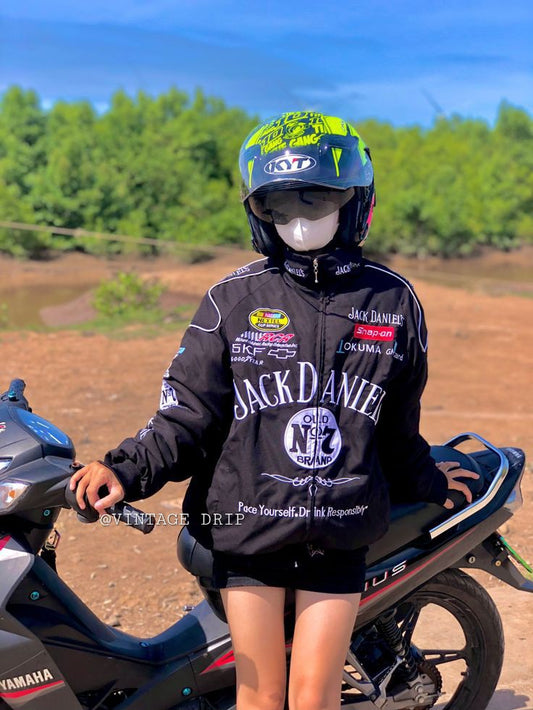 Jack Daniel’s Racing Jacket – DTF Printed Racing Apparel