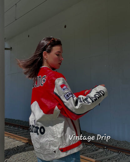 Marlboro F1 Racing Leather Jacket – Legendary Style, Elite Quality