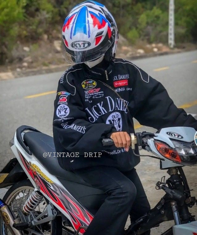 Jack Daniel’s Racing Jacket – DTF Printed Racing Apparel