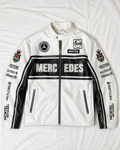 Mercedes Racing Leather Jacket – Unisex Premium Jacket