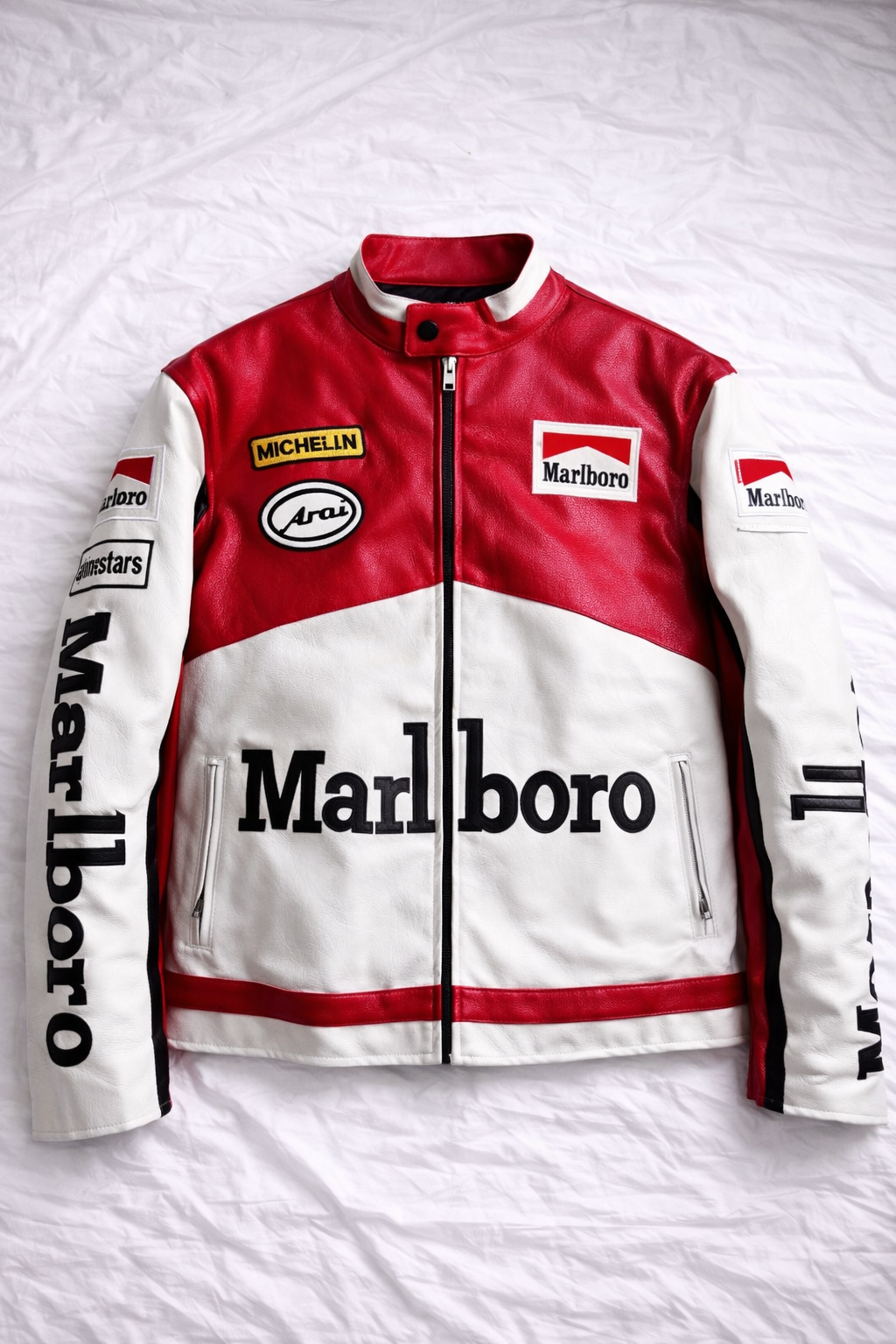 Marlboro F1 Leather Jacket – Iconic Design and Premium Quality