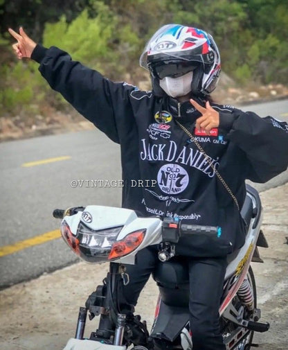 Jack Daniel’s Racing Jacket – DTF Printed Racing Apparel