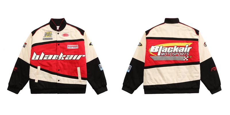 Trendy Black Air Motorsports f1 Vintage Racing Jacket – Vintage drip