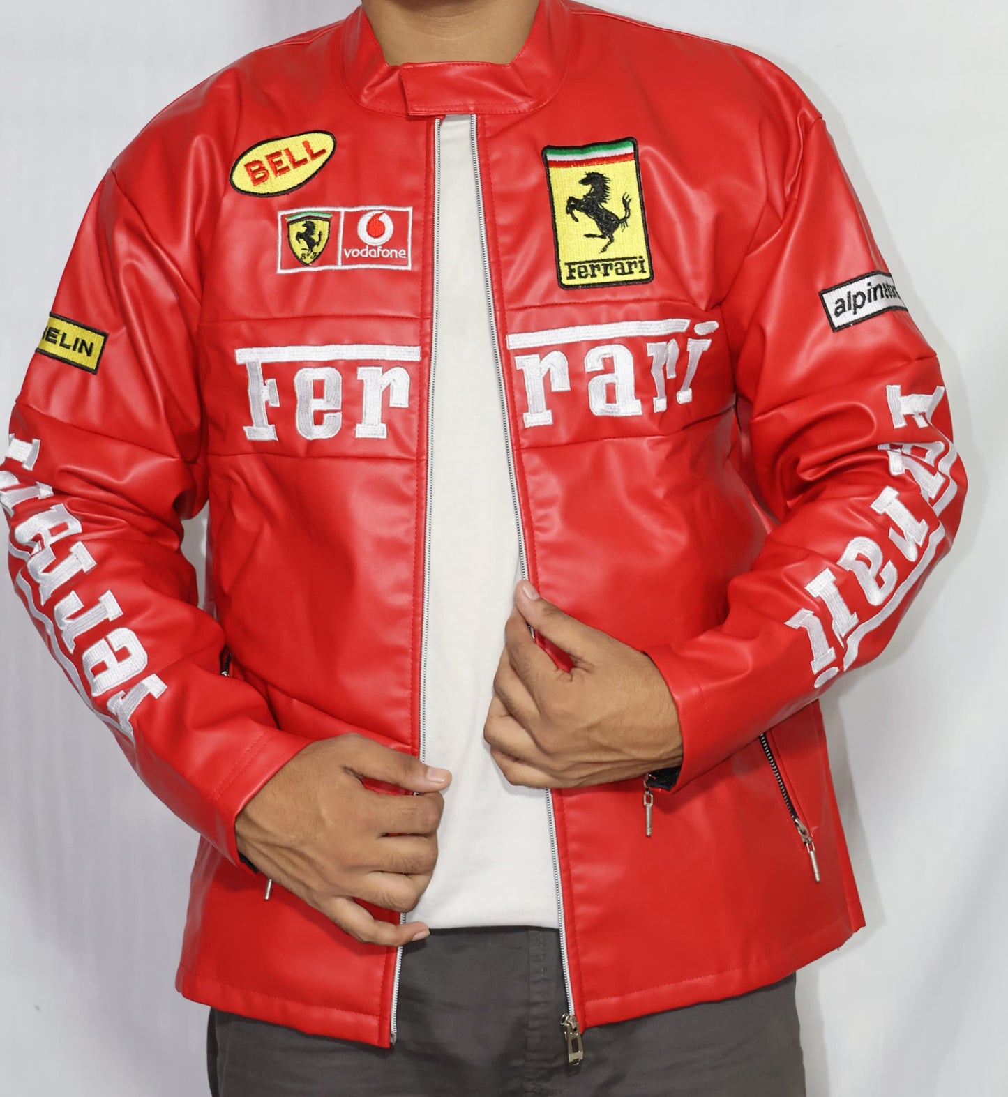 Red Ferrari Racing Jacket: Elevate Your Style with Motorsport Heritage