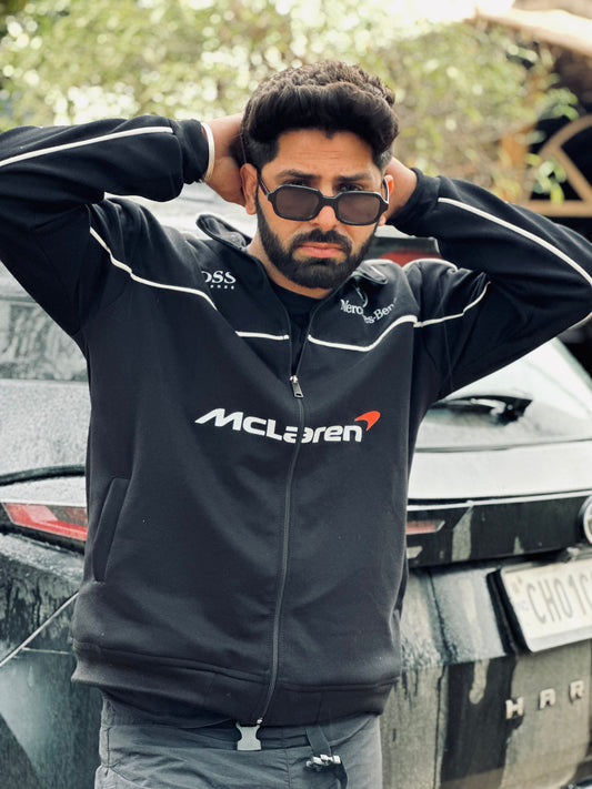 Mercedes F1 &amp; McLaren Vintage Racing Jacket - Mercedes AMG | Vintage Drip Collection