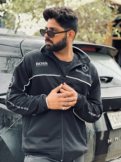 Mercedes F1 &amp; McLaren Vintage Racing Jacket - Mercedes AMG | Vintage Drip Collection