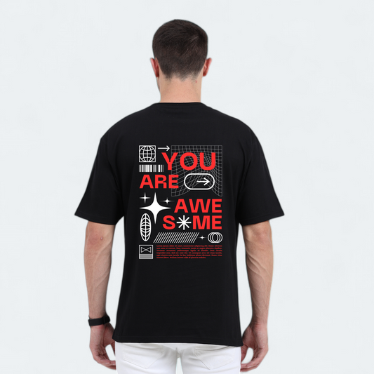 Over sized black Tshirt