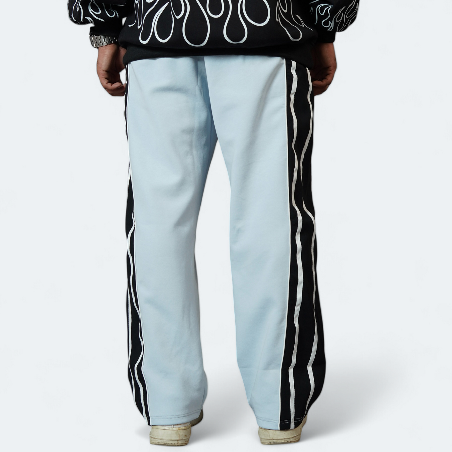 Baggy Zip Track Pants for Men – Trendy & Comfortable