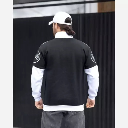BlackAir Racer Y2K Half Zip Sweatshirt – Trendy Streetwear Fashion
