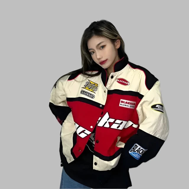 Deo Racing Jacket Motorsports Racer jacket Jacket Premium Turbo at vintageDrip – Vintage drip