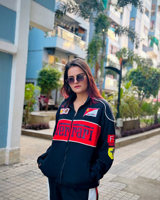Black Ferrari Racing Jacket: A Bold Statement of Motorsport Excellence