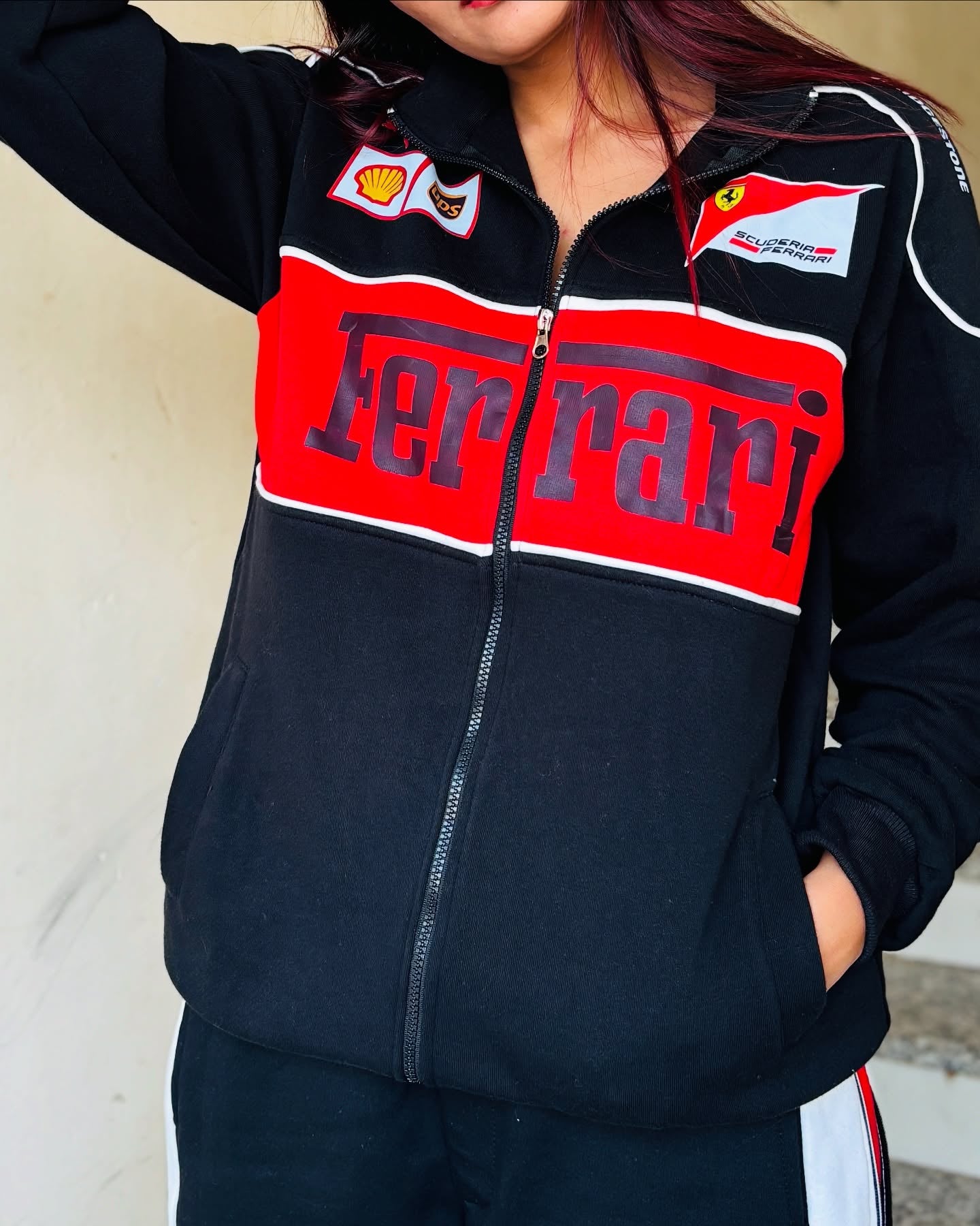 Black Ferrari Racing Jacket: A Bold Statement of Motorsport Excellence