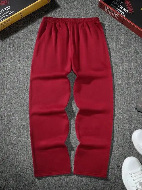 Low Rise Red Baggy Pants – Urban Streetwear Look by Vintage Drip