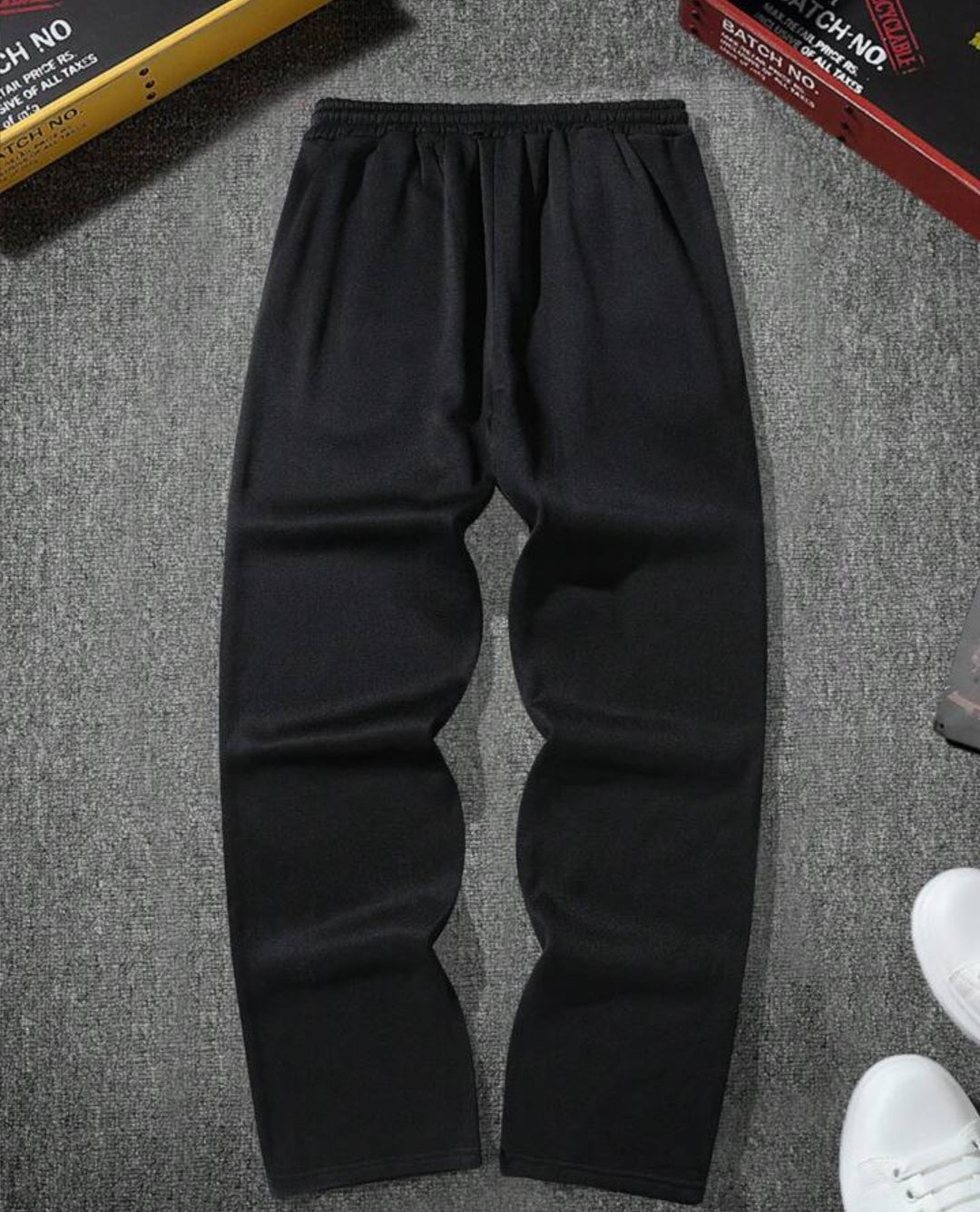 Low Rise Black  Baggy Pants – Urban Streetwear Look by Vintage Drip