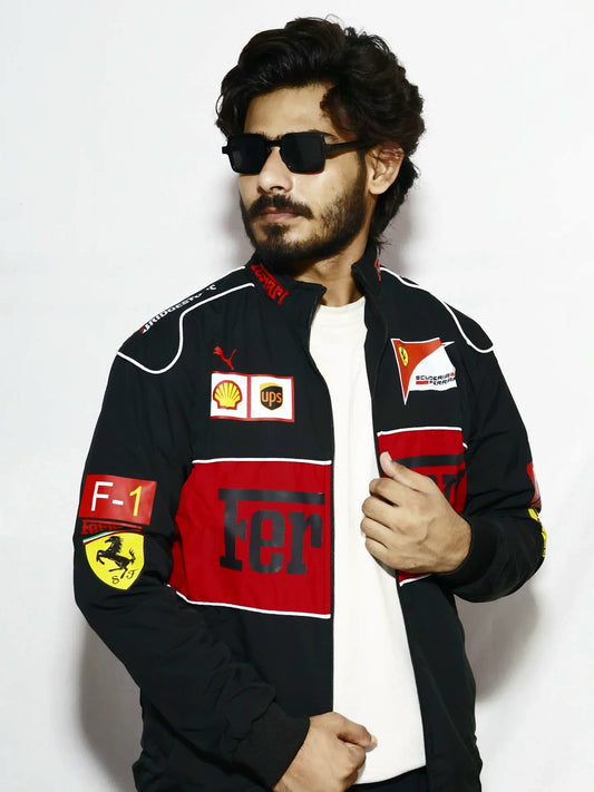 Ferrari Black Racing Jacket: Performance Meets Luxury in Every Stitch