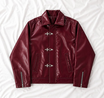 Fireman Clasp Jacket | Premium Faux Leather Boxy Fit Streetwear Jacket