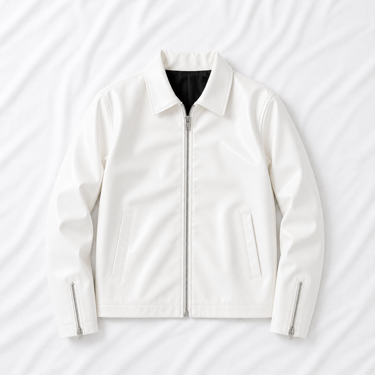 Boxy Fit Faux Leather Jacket – Trendy Unisex Streetwear India