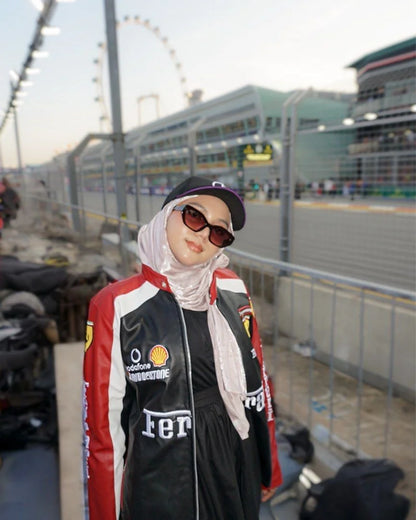 Ferrari F1 Leather Jacket – Streetwear-Inspired Motorsport Fashion