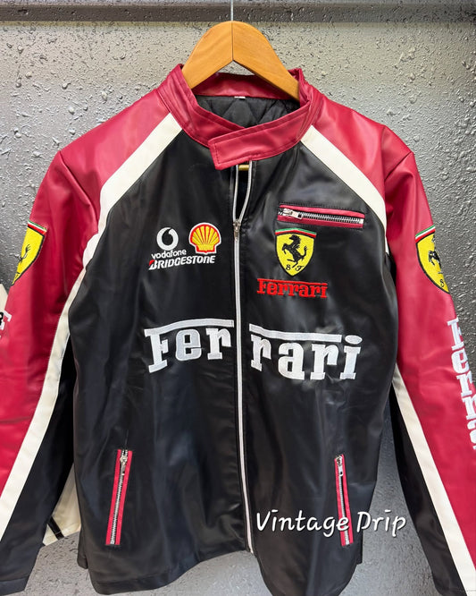 Mercedes F1 Racing Jacket – Luxury Leather Design