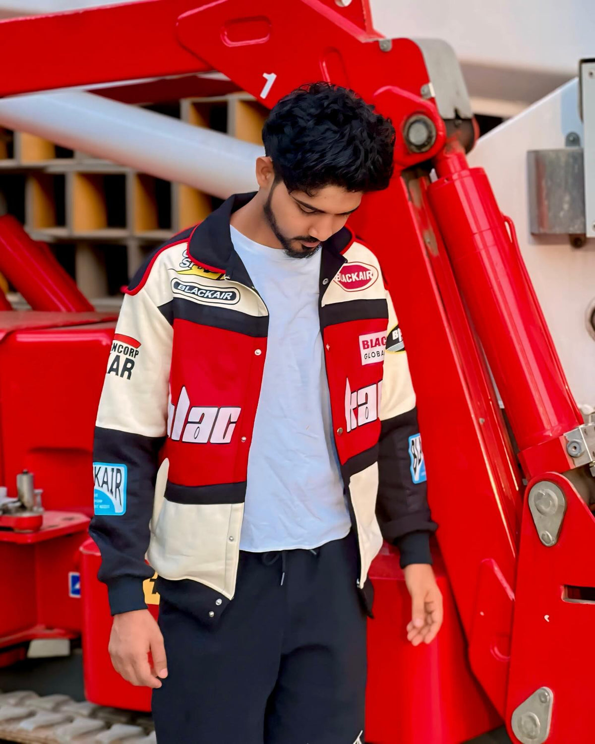 Pop Trend Racing Jacket VINTAGEDRIP-Black Air Motorsport Fashion & Stylish Racing Jacket ...