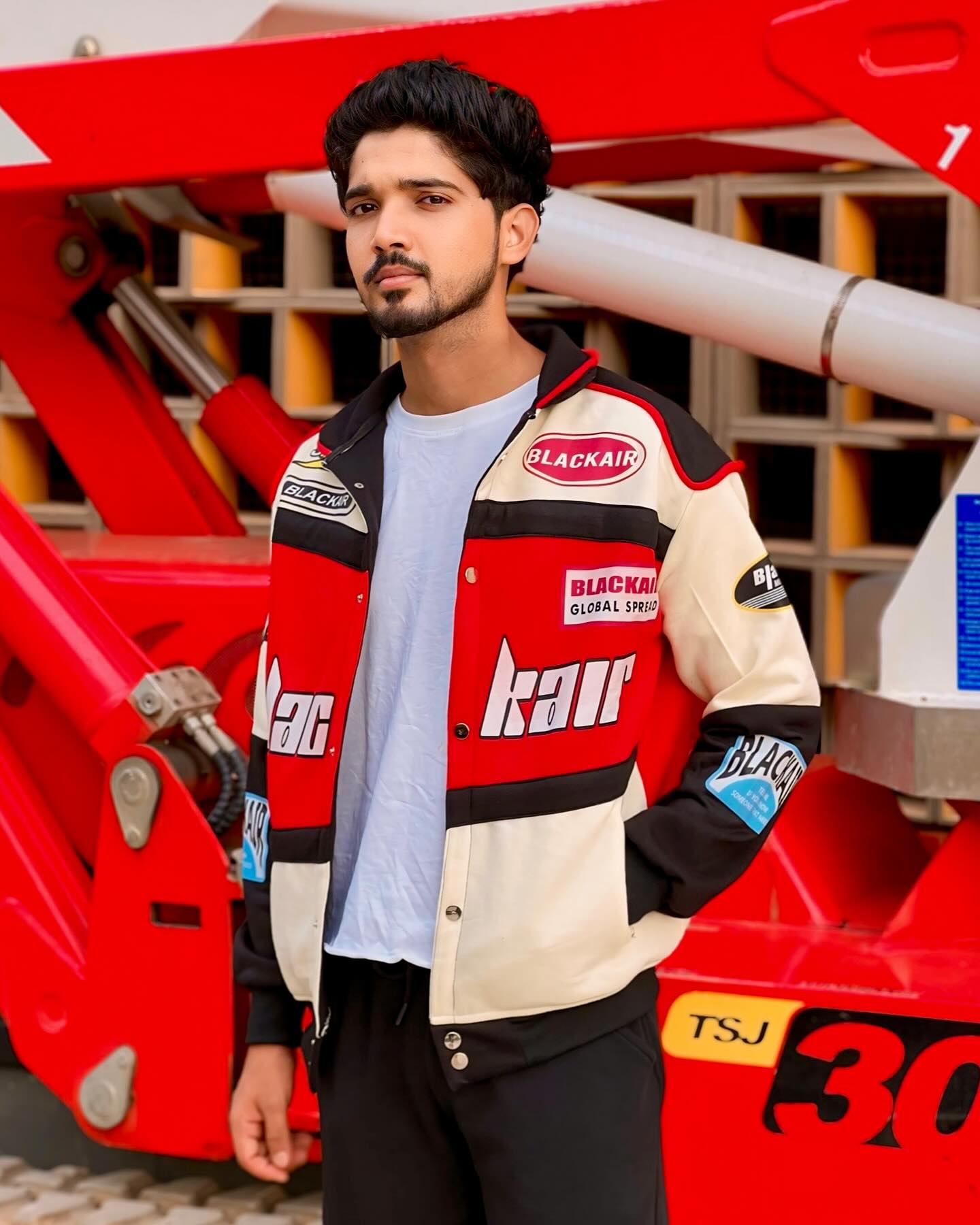 VINTAGEDRIP-Black Air Motorsport Fashion & Stylish Racing Jacket ...