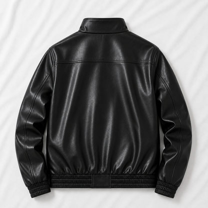 CNY Faux Leather Jacket – Oversized Chinese New Year Streetwear | Vintage Drip