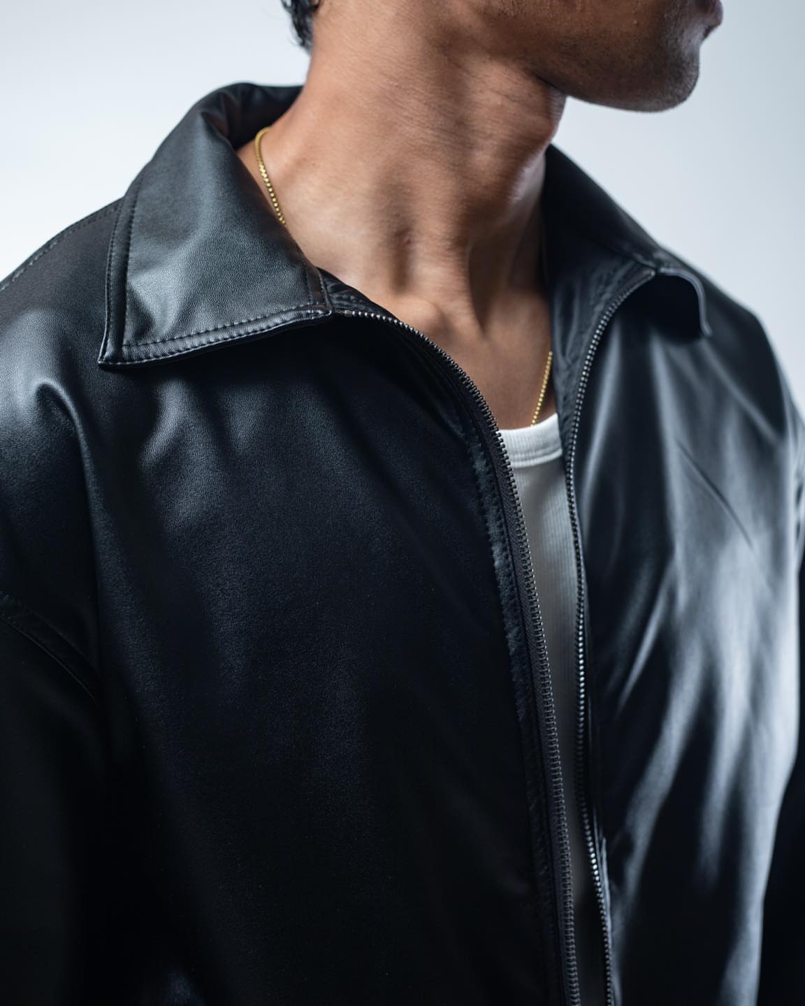 Premium Black Leather Jacket – Classic Fit