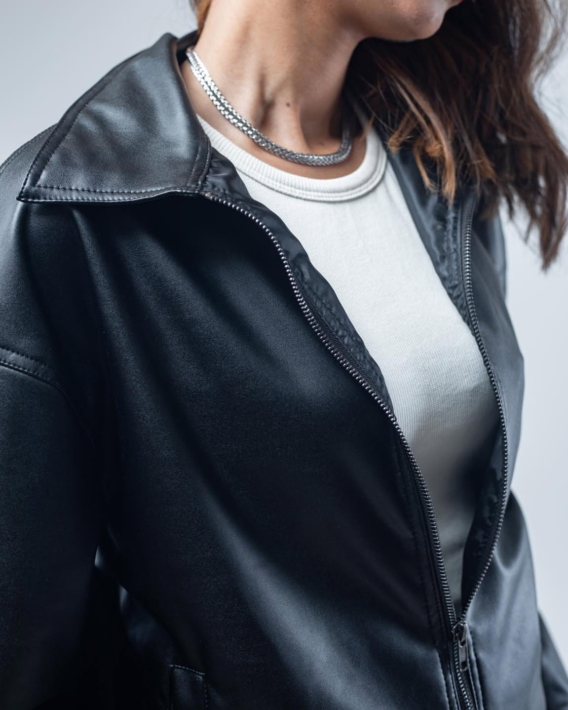 Premium Black Leather Jacket — Vintage Drip