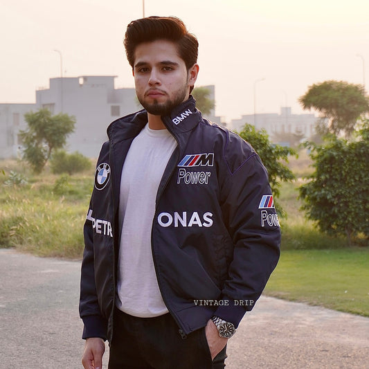BMW F1 Vintage Racing Jacket – Premium Embroidered Look