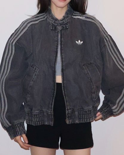 Black CNY Denim Jacket – Premium Streetwear Jacket