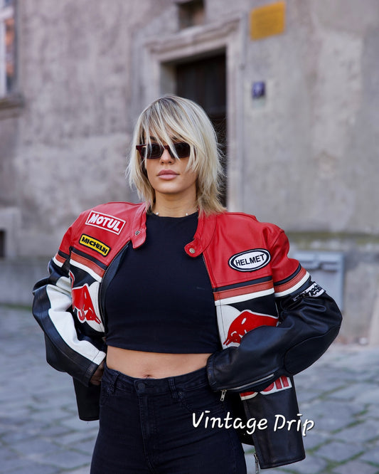 Red Bull F1 Leather Jacket – Motorsport Legacy Meets Modern Style