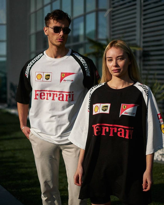 Ferrari F1 Racing Shirts for Couples-  ( pack of 2 )