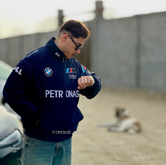 BMW F1 Vintage Jacket – Embroidered Motorsport Fashion
